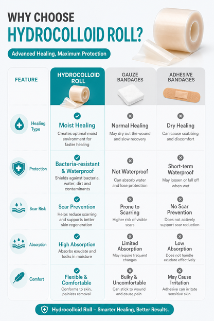 Flexi-Patch Skin Recovery Hydrocolloid Roll Tape